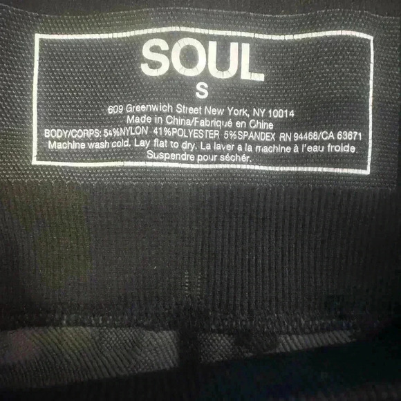 SOUL by Soul Cycle Black Camo Leggings Perfect Condition Size S - Picture 2 of 4